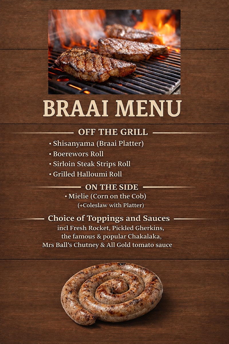 Braai Buddies Menu | Premium Braai Catering Kent